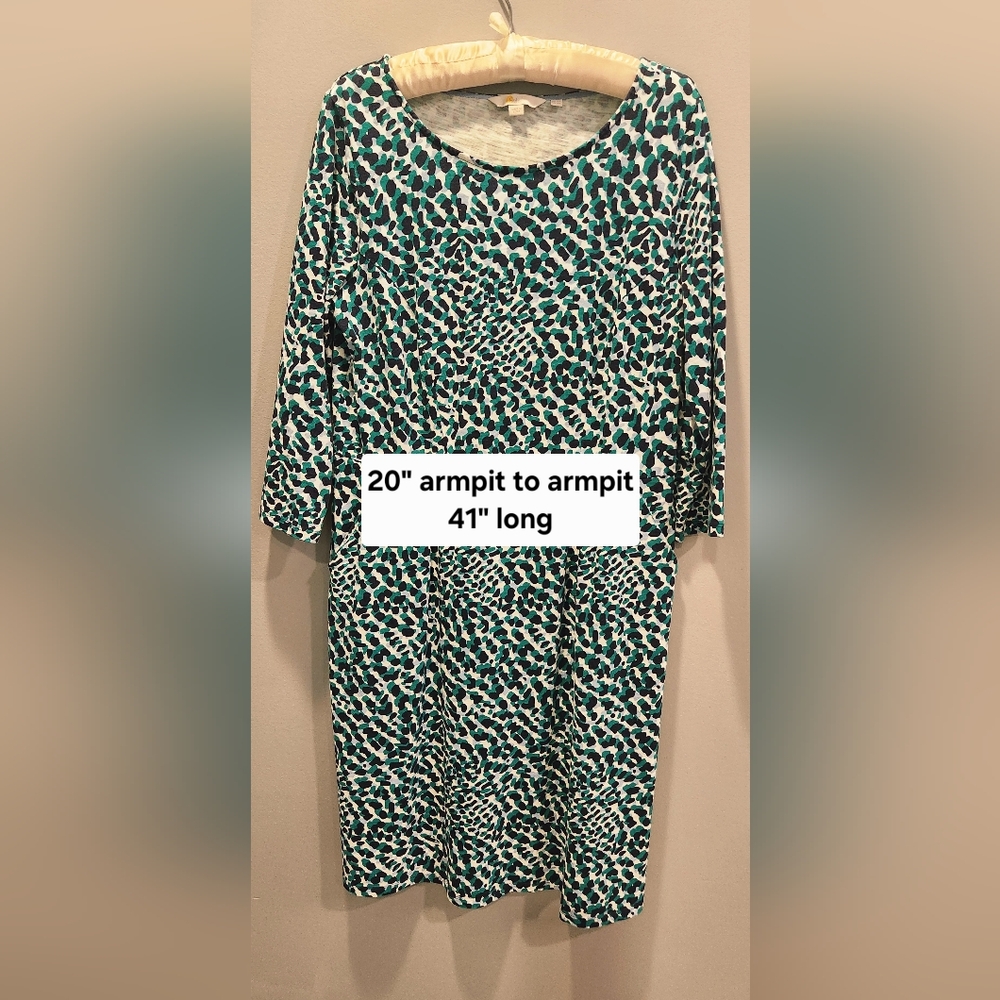 Boden Patterned Size 12 Cotton Dress - Picture 2 of 6
